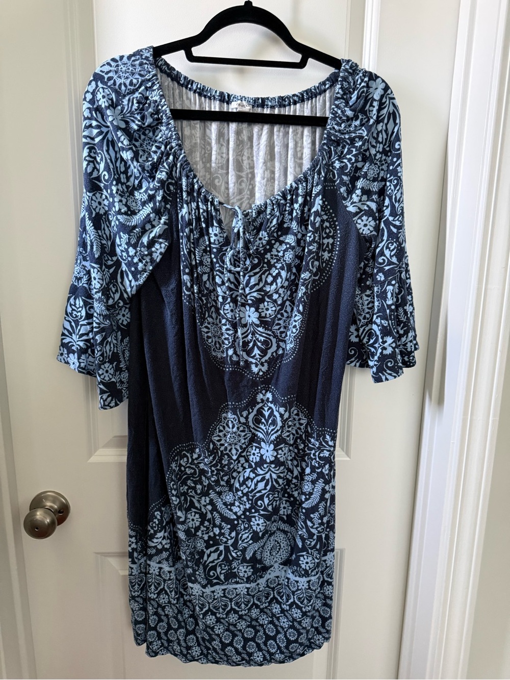 Westport Navy and Light Blue Floral Dress